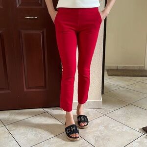Gap red pants with crop flare